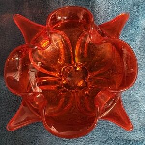 Handblown Glass Decorarice Bowl NEW Aetisan Made